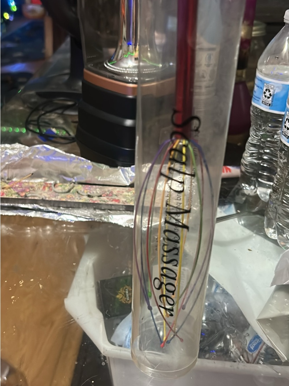 Multicolor Wire Whisk in Clear Tube